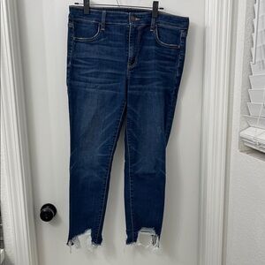 American Eagle Outfitters Dark Blue Cropped Jeans